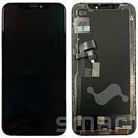 Дисплей для Apple iPhone X в сборе с рамкой черный GX HARD OLED