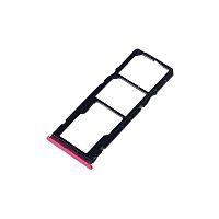 Держатель SIM для Xiaomi Redmi 7 красный Оригинал