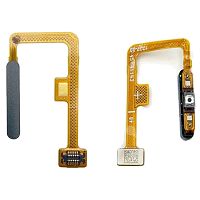 Шлейф для Xiaomi 11 Lite 5G для отпечатка пальца и кнопки включения черный Оригинал