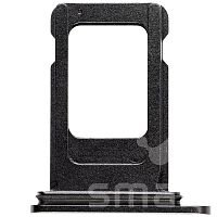 Держатель SIM для Apple iPhone XR черный Оригинал