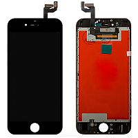 Дисплей для Apple iPhone 6S в сборе с рамкой черный SL