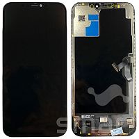 Дисплей для Apple iPhone 12 Pro Max в сборе с рамкой черный JK Incell