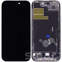 Дисплей для Apple iPhone 14 Pro в сборе с рамкой черный 90гц JK Incell