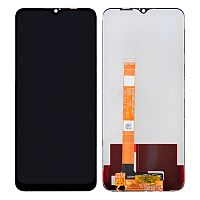 Дисплей для Realme C3 в сборе без рамки черный Оригинал