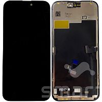Дисплей для Apple iPhone 15 Pro Max в сборе с рамкой черный 90гц JK Incell