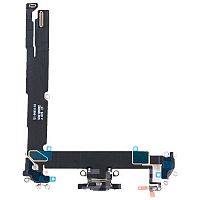 Шлейф для Apple iPhone 16 Plus для коннектора зарядки черный 100% Оригинал