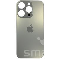 Задняя крышка для Apple iPhone 15 Pro в сборе с линзами цвет: титан Оригинал