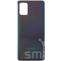 Задняя крышка для Samsung Galaxy A71 (A715) цвет: черный Оригинал