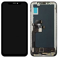 Дисплей для Apple iPhone X в сборе с рамкой черный CH/G