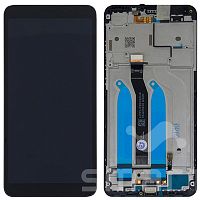 Дисплей для Xiaomi Redmi 6/6A в сборе с рамкой черный Оригинал