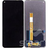 Дисплей для Oppo A32/A33/A53/A53S/Realme 7i/C17/N100 в сборе без рамки черный Оригинал