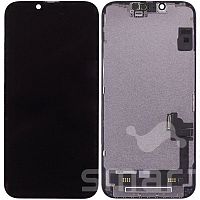 Дисплей для Apple iPhone 14/16E в сборе с рамкой черный FOG