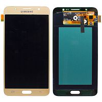 Дисплей для Samsung Galaxy J7 (J710) в сборе без рамки золотой OLED