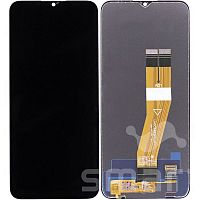 Дисплей для Samsung Galaxy A02s (A025) в сборе без рамки черный 160mm Service Pack