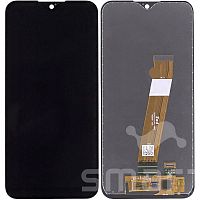 Дисплей для Samsung Galaxy A01 (A015)/M01 (M015) в сборе без рамки черный с узким конн. Service Pack