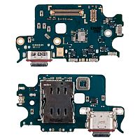Шлейф для Samsung Galaxy S22 (S901B) для коннектора зарядки Оригинал