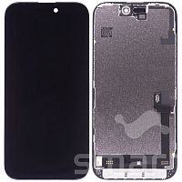 Дисплей для Apple iPhone 14/16E в сборе с рамкой черный JK Incell