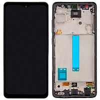 Дисплей для Samsung Galaxy A52 (A525) в сборе с рамкой черный OLED