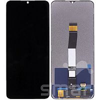 Дисплей для Xiaomi Redmi 10C/Poco C40 в сборе без рамки черный Оригинал