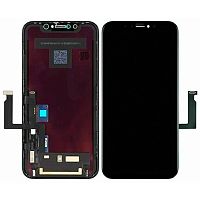 Дисплей для Apple iPhone XR в сборе с рамкой черный CH/G