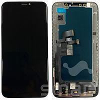 Дисплей для Apple iPhone XS в сборе с рамкой черный JK Incell