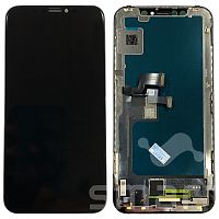 Дисплей для Apple iPhone X в сборе с рамкой черный JK Incell