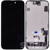 Дисплей для Apple iPhone 15 в сборе с рамкой черный JK HARD OLED