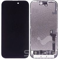 Дисплей для Apple iPhone 16 в сборе с рамкой черный JK Incell