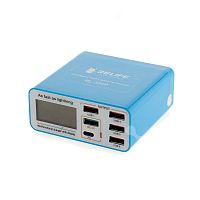 USB Hub RELIFE RL-304P с дисплеем PD/QC3.0 5 USB 1 Type-C