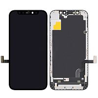 Дисплей для Apple iPhone 12 Mini в сборе с рамкой черный CH/G