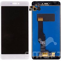 Дисплей для Xiaomi Redmi Note 4X в сборе без рамки белый Оригинал